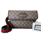 GG Supreme Monogram Neo Vintage Web Belt Bag Brown