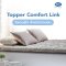 Topper Satin โฟมยาง รุ่น Comfort Link หนา 2 นิ้ว สีเทา