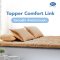 Topper Satin โฟมยาง รุ่น Comfort Link หนา 2 นิ้ว สีน้ำตาล