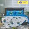 (Factory Sale) Satin Plus ชุดผ้าปูที่นอน 6 ฟุต 5 ชิ้น + ผ้านวมขนาด100"x90" สัมผัสเรียบลื่น