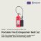 Portable Fire Extinguisher Red Co2 NIPPON Injected Gas Evaporates.