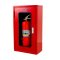 Portable Fire Extinguisher Cabinet NIPPON Contains One Container With a Locking Lid and Glass Door.