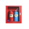 Portable Fire Extinguisher Cabine Contains Two cans  NIPPON  Locking Lid and Glass Door.