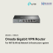 ER605 (TP-Link) Omada Gigabit VPN Router wifi & wired System