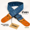บัวทอง สายสะพายกีตาร์ ผ้ายีนส์​ หนังแท้ รุ่น Denim
