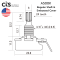CTS - Pot A500K Regular Shaft and Embossed Cover
