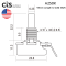 CTS - Pot A250K 9.5mm Length and Solid Shaft