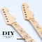 DIY คอกีตาร์ไฟฟ้า คอดาว Maple / Maple