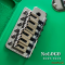 สำหรับงาน DIY บอดี้กับคอ พร้อมบริดจ์ Wilkinson รุ่น WOV02 + ลูกบิด + แผ่นปิดหลังสีขาว / บอดี้กีตาร์ DIY คอ DIY