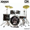 กลองชุด DK Drum Kingdom รุ่น X-MAN Series สี Ebony Wood พร้อมขาสแตนด์ และ พร้อม ฉาบ Vansir รุ่น PRC 4 ใบ Hi-HAT 14 Crash 16 Ride 20 ครบชุด