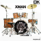 กลองชุด DK Drum Kingdom รุ่น X-MAN Series สี Natural Wood  พร้อมขาสแตนด์ และ พร้อม ฉาบ Vansir รุ่น PRC 4 ใบ Hi-HAT 14  Crash 16 Ride 20 ครบชุด