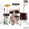 กลองชุด DK Drum Kingdom รุ่น X-MAN Series สี Oak Wood พร้อมขาสแตนด์ และ พร้อม ฉาบ Vansir รุ่น PRC 4 ใบ Hi-HAT 14  Crash 16 Ride 20 ครบชุด