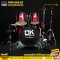 DK Drum Kingdom กลองชุดเล็ก 5 ใบ พร้อม เก้าอี้ ไม้กลอง ขาฉาบ 1 ต้น ขาไฮแฮท 1 ต้น และ ฉาบ รุ่น Junior Drum Set (Red)