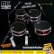 DK Drum Kingdom กลองชุด พร้อม Rack พับเก็บ และ เคลื่อนย้ายออกงานได้ (ฺRed) พร้อม ฉาบ Vansir รุ่น PRC 4  ใบ Hi-Hat ,Crash 16", Ride 20"