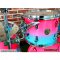 กลองชุด DK Drum Kingdom รุ่น Rainbow Pudding (Pink / Blue) ไม้ Birch พร้อม Hardware ครบชุด และฉาบ Vansir เซ็ต 4 ใบ 14" HiHat 16" Crash 20"Ride