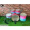 กลองชุด DK Drum Kingdom รุ่น Rainbow Pudding (Pink / Blue) ไม้ Birch พร้อม Hardware ครบชุด และฉาบ Vansir เซ็ต 4 ใบ 14" HiHat 16" Crash 20"Ride