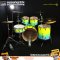 กลองชุด DK Drum Kingdom รุ่น Rainbow Pudding (Green Blue Fade) ไม้ Birch พร้อม Hardware ครบชุด และฉาบ Vansir เซ็ต 4 ใบ 14" HiHat 16" Crash 20"Ride