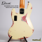 Dhatarattha - Performance DEB 5 Strings | Vintage White Over Pink Paisley (White Logo)