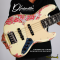 Dhatarattha - Performance DEB 5 Strings | Vintage White Over Pink Paisley (Gold Logo)