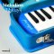 Golden Leaf: Melodion 32 Keys + Hard Case (Blue)