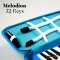 Golden Leaf: Melodion 32 Keys + Hard Case (Blue)