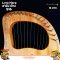 Lyre Harp: S-16, 16 Stings, Sound hole