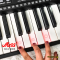 Miles MIDI คีย์บอร์ดไฟฟ้า Keyboard 61 คีย์ มีไฟที่คีย์ รุ่น MLS-9699 คีย์ใหญ่ มาตรฐาน ช่อง USB , MIDI , Output , Input