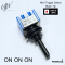 UW - On On On Mini Toggle Switch Black Tip (Made In Japan)