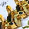 UW Locking Tuning Machine Head ลูกบิดล็อคสายสำหรับกีตาร์ไฟฟ้า 6L (Gold)