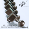 UW - Gun Black Vintage Tuning Machine ลูกบิดวินเทจสำหรับกีตาร์ไฟฟ้า 6L