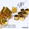 UW - Gold Vintage Tuning Machine ลูกบิดวินเทจสำหรับกีตาร์ไฟฟ้า 6L