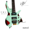 UW GuitarWorks - UHL Custom Surf Green Over Sunburst Headless