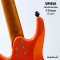 Umeda - Custom Black Oange Active Headless Bass 5 Strings (3.6 Kgs)