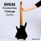 Umeda - Active Headless Bass 5 Strings Black and White Custom (3.6 Kgs)