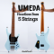 Umeda - Custom BlueBlack Active Headless Bass 5 Strings (3.6 Kgs)