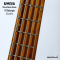 Umeda - Custom Black Oange Active Headless Bass 5 Strings (3.6 Kgs)
