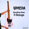 Umeda - Custom Black - Pink Active Headless Bass 5 Strings (3.6 Kgs)