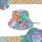 MAMAD HAT17 Bucket Hat, concept "The Backlight" "Light in the Dark" Hat, new pattern fabric material, MAMAD style line drawing