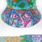 MAMAD HAT17 Bucket Hat, concept "The Backlight" "Light in the Dark" Hat, new pattern fabric material, MAMAD style line drawing