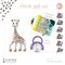 SOPHIE LA GIRAFE เซตยางกัดโซฟี หนังสือผ้า Birth gift set (ห่วงเขย่าคละสี)