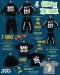 BabyLovett เสื้อผ้าเด็ก กระโปรงทูทู่ผ้าตาข่าย Pirate Halloween Glow in the Dark