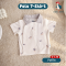 Charles x Snow Owl เสื้อโปโลเด็ก T-Shirt ผ้า (0-6 เดือน)
