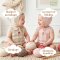 SNOW OWL เสื้อผ้าเด็ก ชุดเอี๊ยมเด็กไหมพรม Gentle Bamboo Knit Baby Overalls 0-12 เดือน