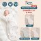 Charles x Snow Owl ผ้าห่อตัวเด็กทรงผีเสื้อ รุ่น Flexi-Arm Swaddle (0-3m)