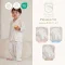 Aon Somrutai x Snow Owl ชุดนอนเด็ก Pajamas ใยไผ่ แบบกระดุม 1–4Y