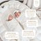 Aon Somrutai x Snow Owl ผ้าห่อตัวสำเร็จรูป รุ่น Air แบบบาง นุ่มละมุน  Bamboo Swaddle 0-3 เดือน (MagnetBric)