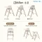 BEBEPLAY Cozy High Chair เก้าอี้ทานข้าวเด็ก ปรับสูงได้ 8 ระดับ พับเก็บได้ พร้อม Learning Tower (6 เดือนขึ้นไป)