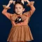 BabyLovett 02 Boo Halloween Top Pants & Poncho ชุดแฟนซีเด็ก 4 ชิ้น พร้อมผ้าคลุมและที่คาดผมหูแมว