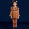 BabyLovett 02 Boo Halloween Top Pants & Poncho ชุดแฟนซีเด็ก 4 ชิ้น พร้อมผ้าคลุมและที่คาดผมหูแมว