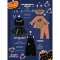 BabyLovett 03 Boo Halloween Romper ชุดรอมเปอร์แฟนซีแมวดำ พร้อมฮู้ดหูแมวและหมวกแม่มด
